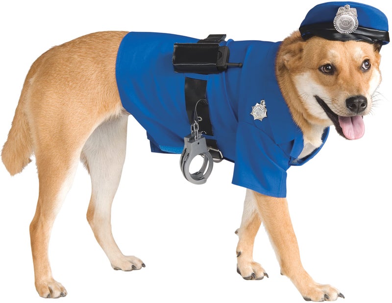 Rubies Police Officer Pet Costume for Dogs or Cats, XXL - Image 1
